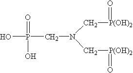 氨基三甲叉膦酸（ATMP）结构式